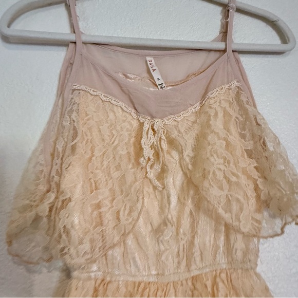 RAGA Woman's Lace Tiered Maxi Dress Size S - Picture 10 of 12